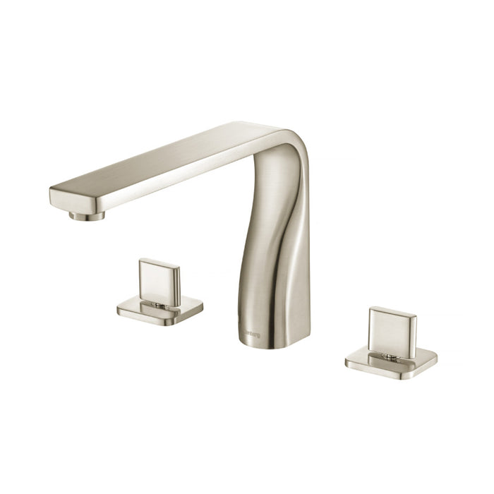 Serie 260 Complete Tub Faucet - Widespread - 8" Brass/Brushed Nickel