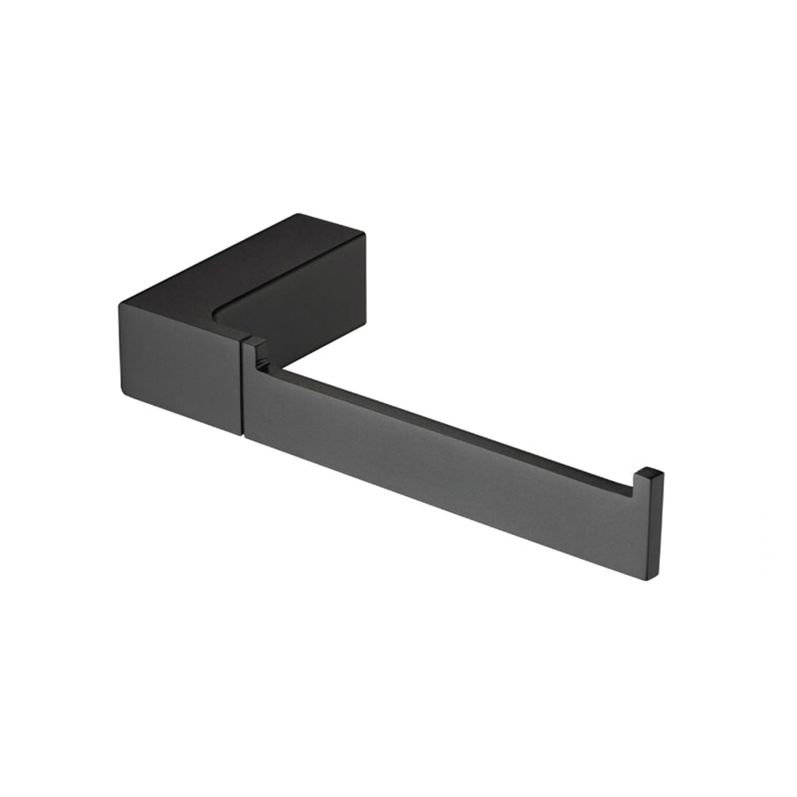 Serie 196 Toilet Paper Holder - Wall Mount - 7" Brass/Matt Black