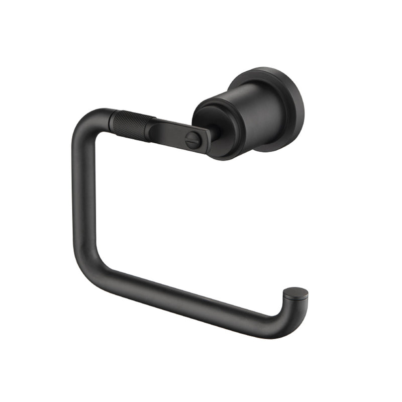 Serie 250 Toilet Paper Holder - Wall Mount - 6" Brass/Matt Black