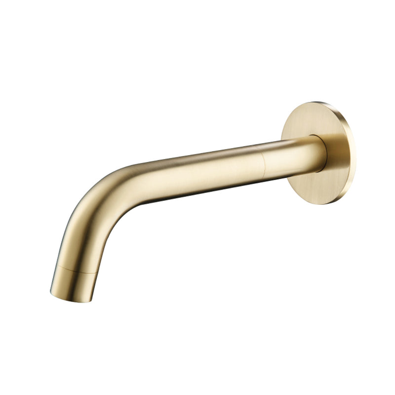 Serie 100 Non Diverting Tub Spout - Wall Mount - 8" Brass/Satin Brass