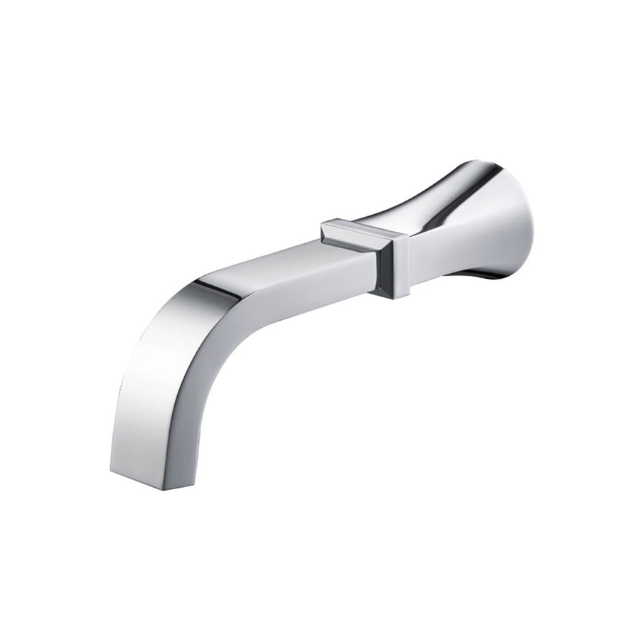 Serie 230 Tub Spout - Wall Mount - 8" Brass/Polished Chrome