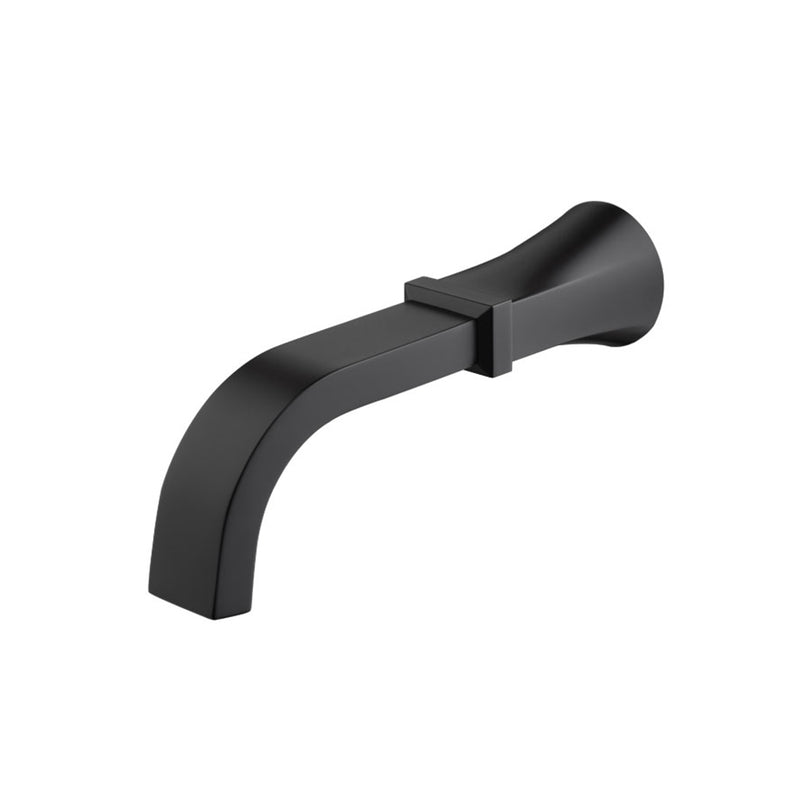 Serie 230 Tub Spout - Wall Mount - 8" Brass/Matt Black