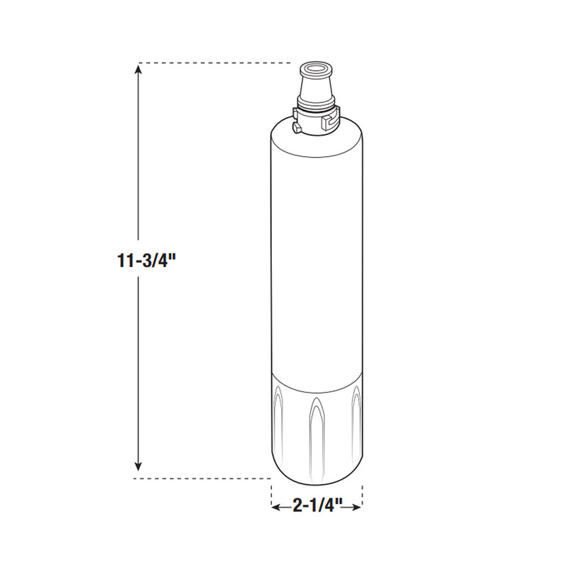 Universal Water Replacement Filter Cartridge - Built-In - 12" Plastic/White
