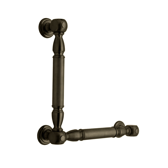 G21 90° Right Grab Bar - Wall Mount - 24" Brass/Oil Rubbed Bronze
