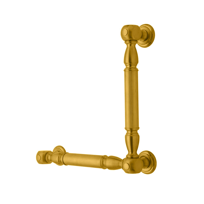 G21 90° Left Grab Bar - Wall Mount - 24" Brass/Satin Gold