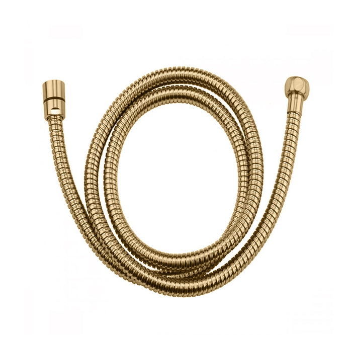 Universal Double Spiral Hand Shower Hose - Built-In - 24" Brass/Satin Brass