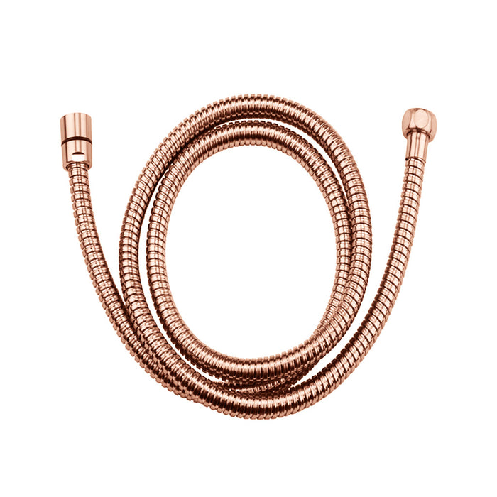 Universal Double Spiral Hand Shower Hose - Built-In - 24" Brass/Polished Copper