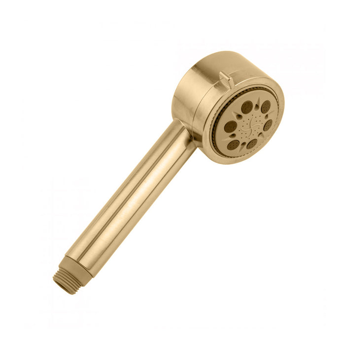 Cylindrica 5 Power Hand Shower - Wall Mount - 9" Brass/Satin Brass