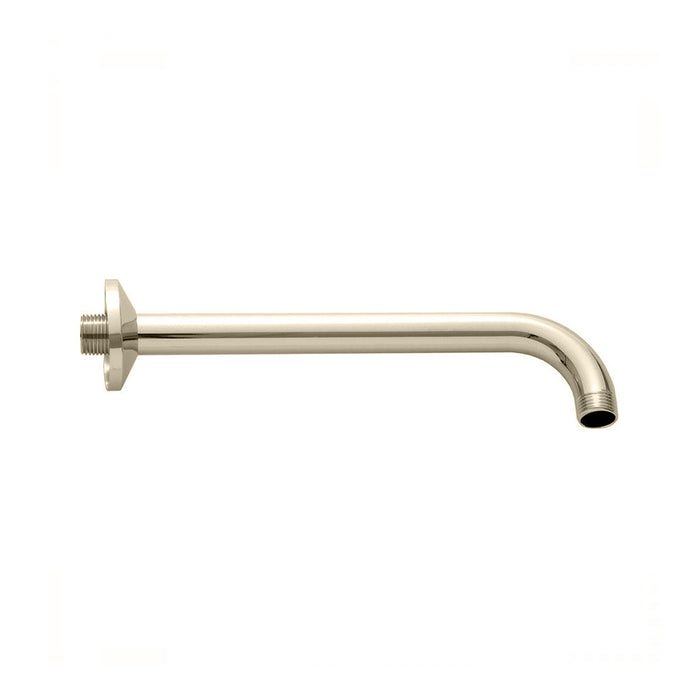 Universal Shower Arm - Wall Mount - 10" Brass/Polished Nickel