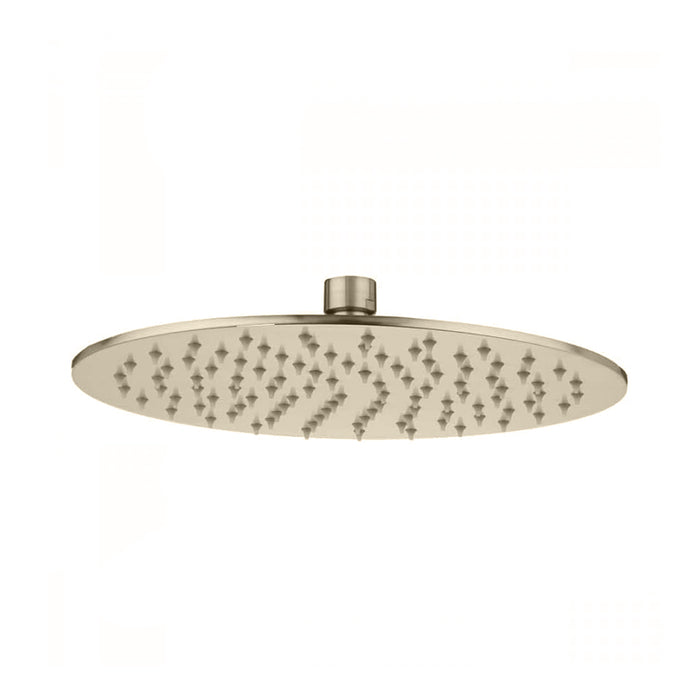 Machine Rain Shower Head - Wall Mount - 10" Brass/Polished Nickel