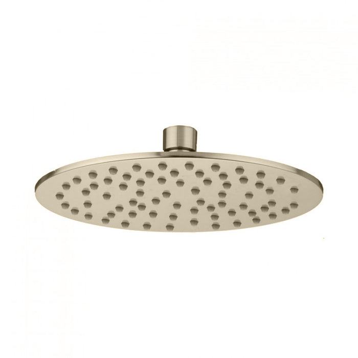 Machine Extra Velocity Rain Shower Head - Wall Mount - 8" Brass/Polished Nickel