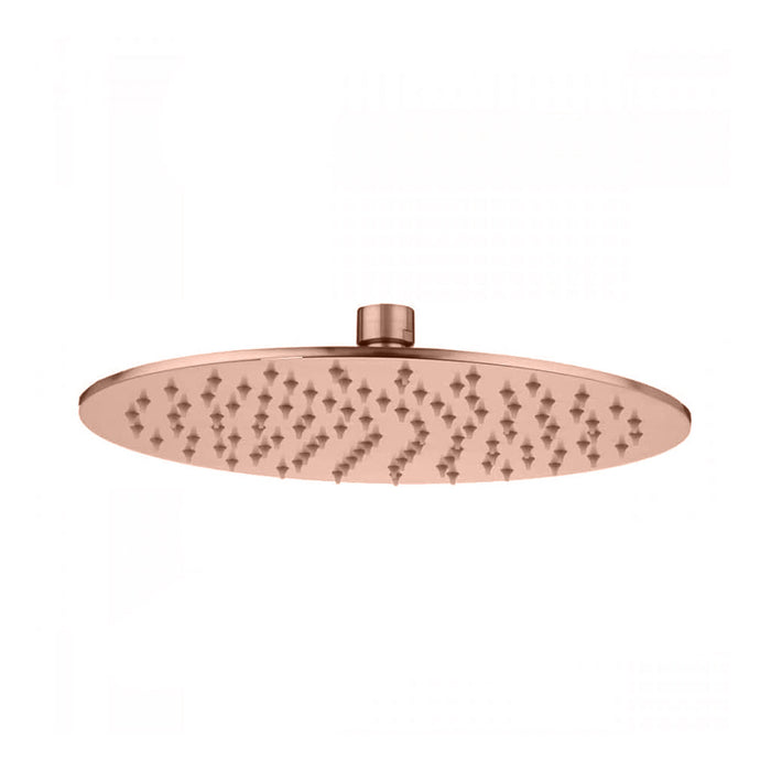 Machine Rain Shower Head - Wall Mount - 10" Brass/Satin Copper