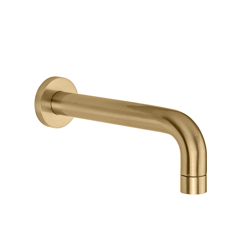 Contempo Tub Spout - Wall Mount - 8" Brass/Satin Brass