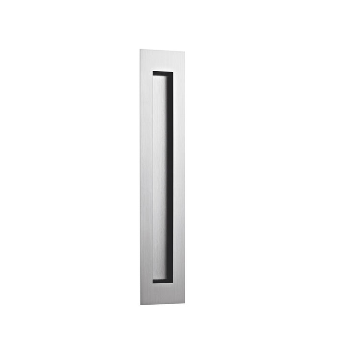 Universal Pocket Door Lockset - Door Mount - 12" Stainless Steel/Satin