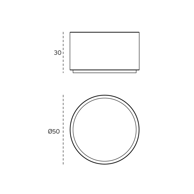 Loft Door Stop - Floor Mount - 2" Stainless Steel/Satin/Black