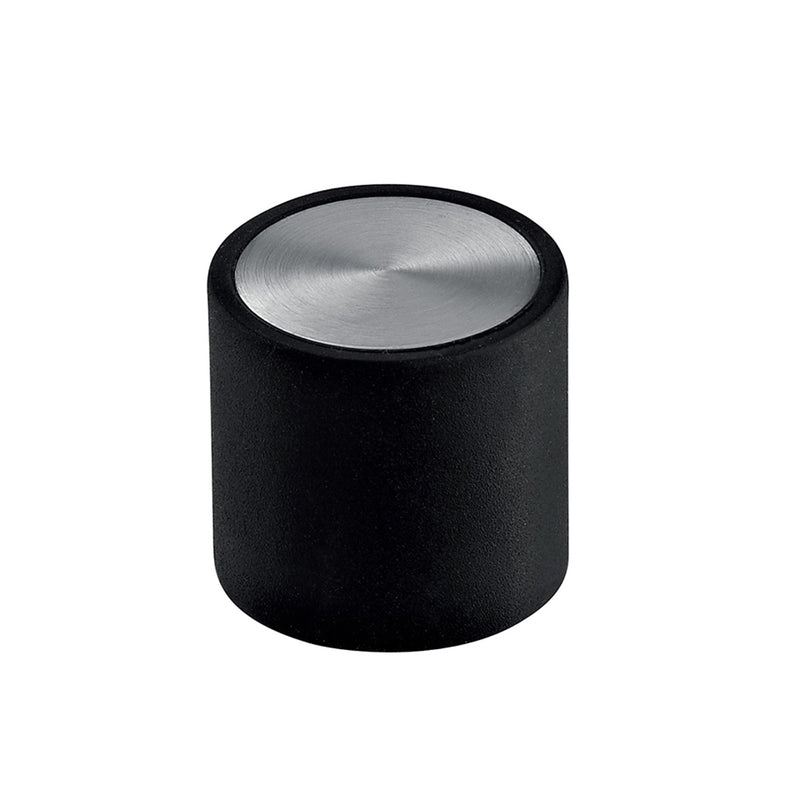 Universal Door Stop - Floor Mount - 2" Stainless Steel/Satin/Black