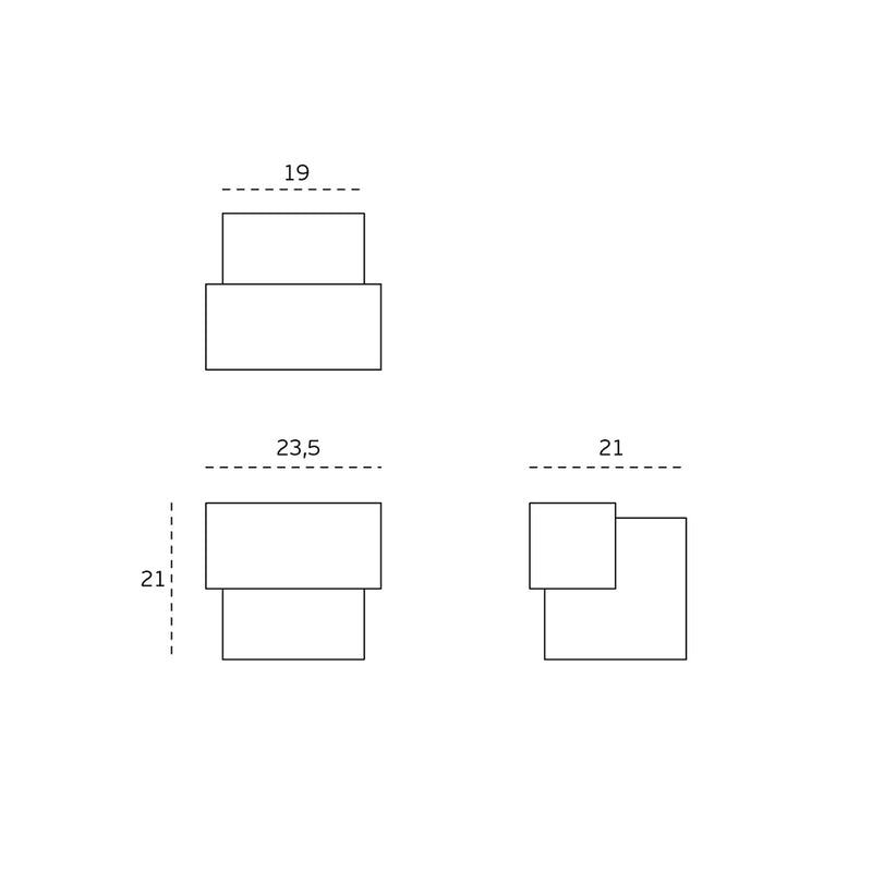Universal Door Stop - Floor Mount - 1" Stainless Steel/Satin/Black