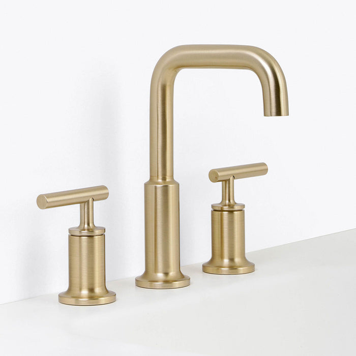 Metro Bathroom Faucet - Widespread - 8" Brass/Satin Brass