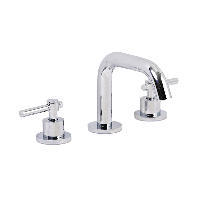 Metro Bathroom Faucet - Widespread - 5" Brass/Polished Chrome