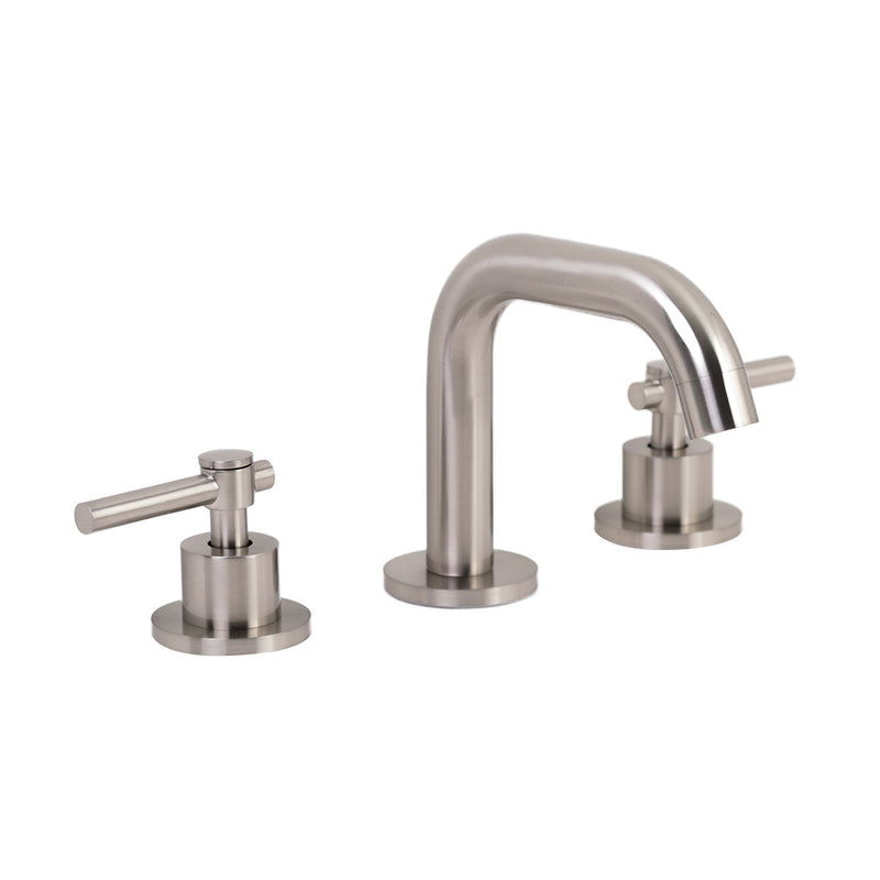 Metro Bathroom Faucet - Widespread - 5" Brass/Brushed Nickel