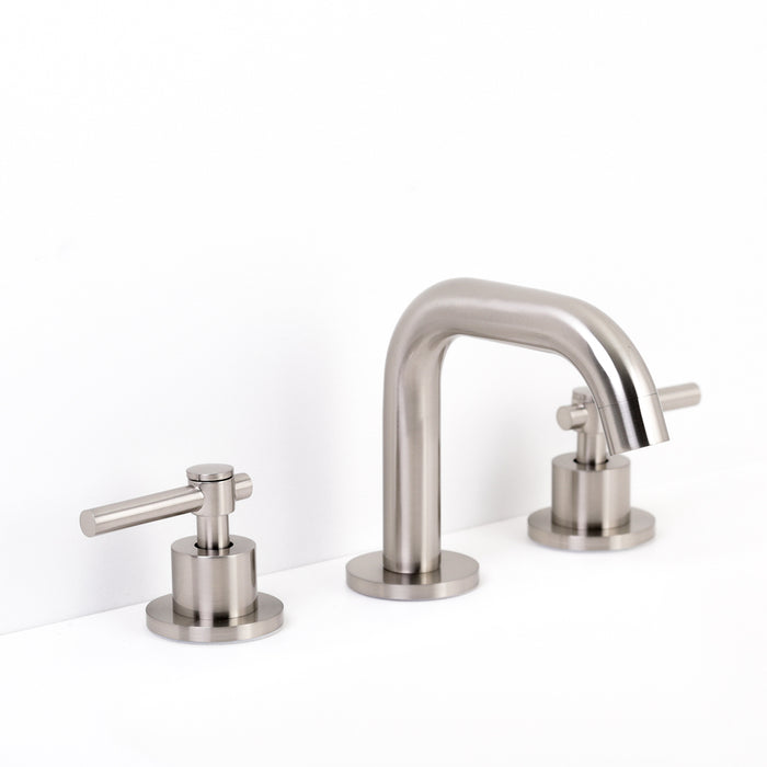 Metro Bathroom Faucet - Widespread - 5" Brass/Brushed Nickel