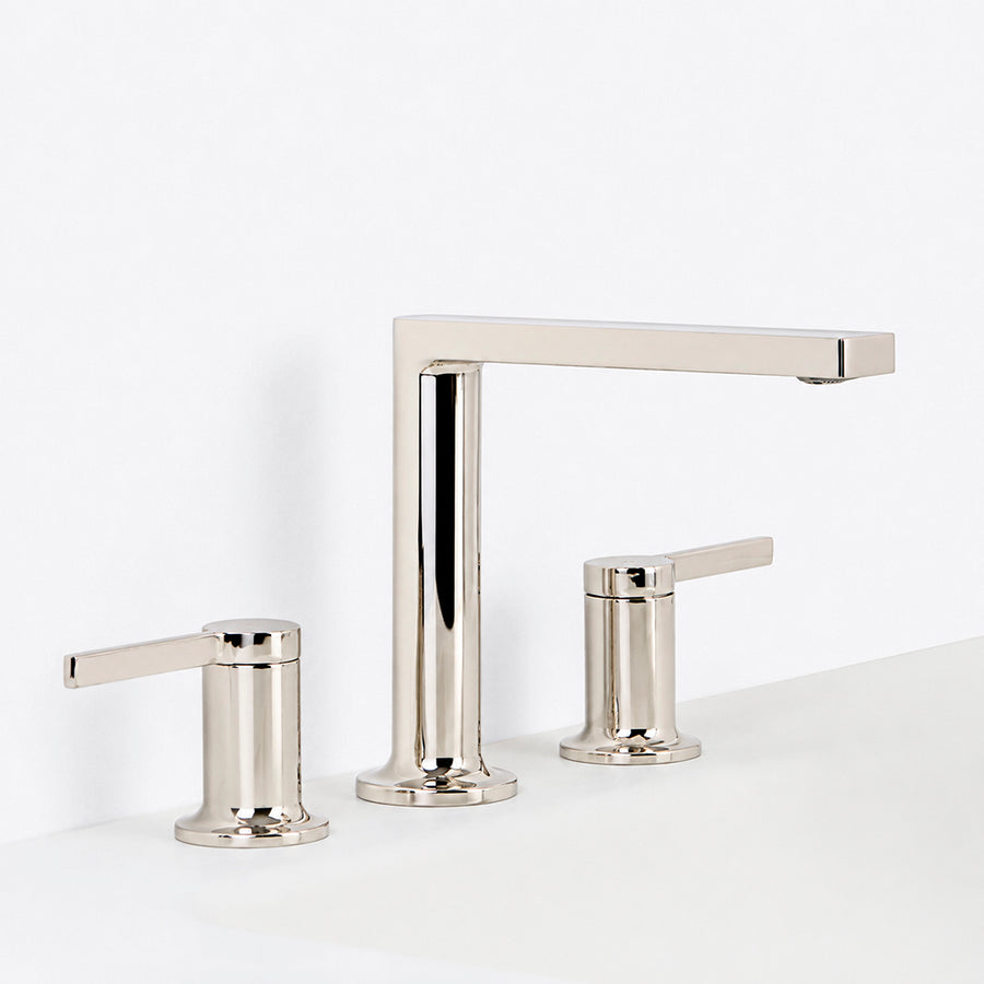 Metro Soho Bathroom Faucet - Widespread - 8" Brass/Polished Nickel