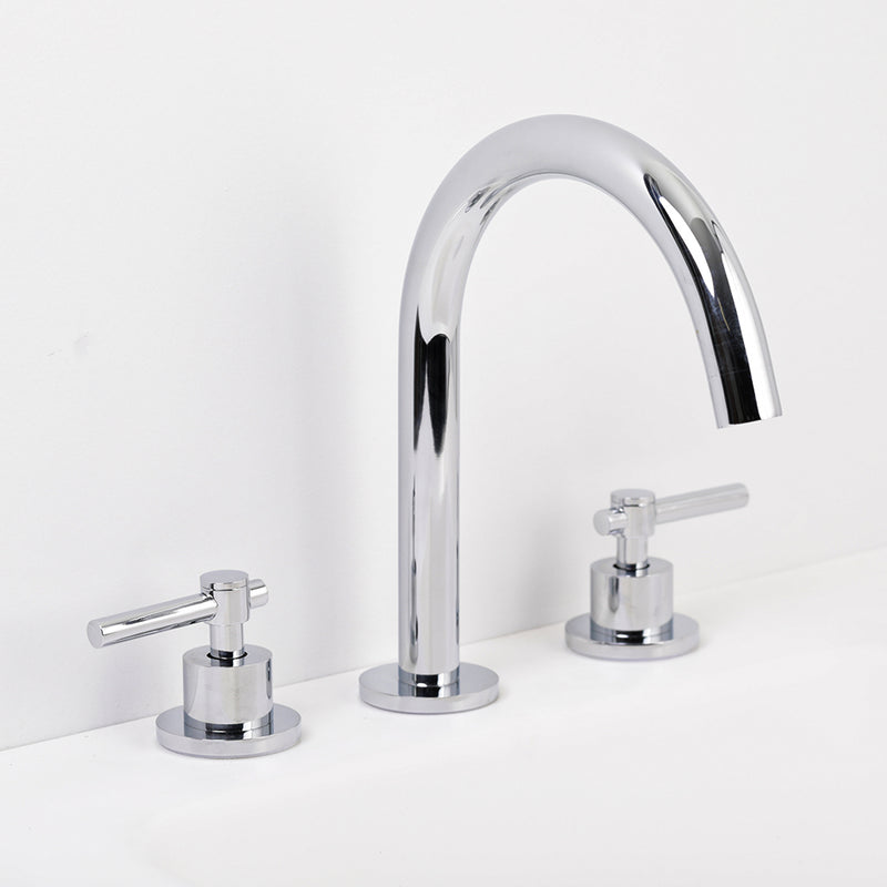 Metro Soho Bathroom Faucet - Widespread - 8" Brass/Polished Chrome