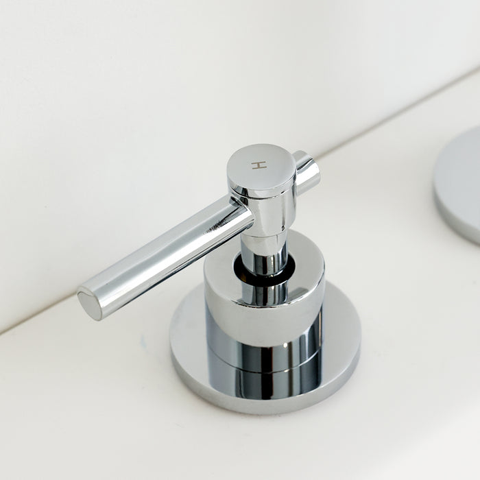 Metro Soho Bathroom Faucet - Widespread - 10" Brass/Polished Chrome