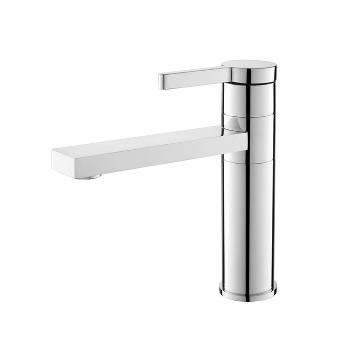 Metro Soho Bathroom Faucet - Single Hole - 8" Brass/Polished Chrome