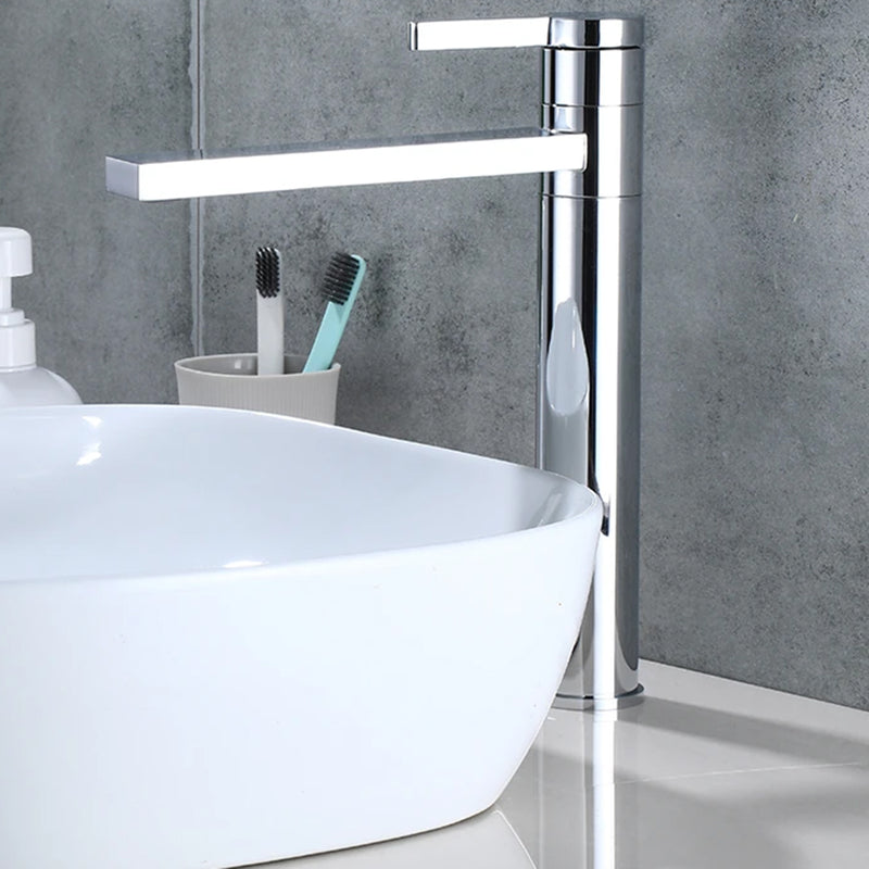 Metro Soho Vessel Bathroom Faucet - Single Hole - 13" Brass/Polished Chrome