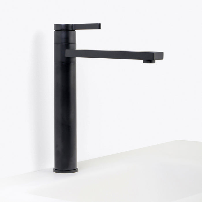 Metro Soho Vessel Bathroom Faucet - Single Hole - 13" Brass/Matt Black