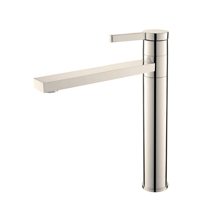 Metro Soho Vessel Bathroom Faucet - Single Hole - 13" Brass/Brushed Nickel