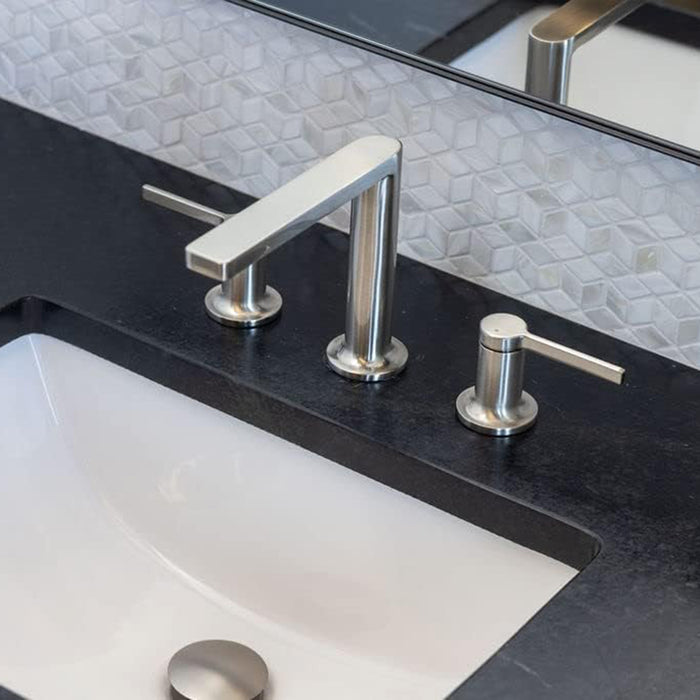 Metro Soho Bathroom Faucet - Widespread - 14" Brass/Polished Chrome