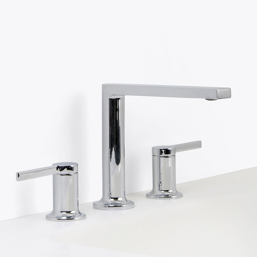 Metro Soho Bathroom Faucet - Widespread - 8" Brass/Polished Chrome