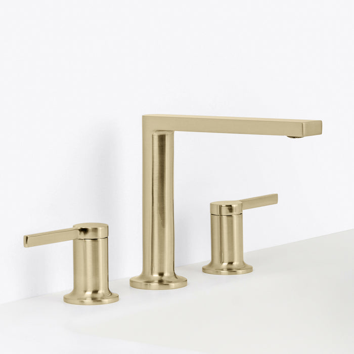 Metro Soho Bathroom Faucet - Widespread - 14" Brass/Satin Brass