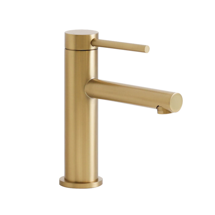 Metro Soho Thin Bathroom Faucet - Single Hole - 7" Brass/Satin Brass