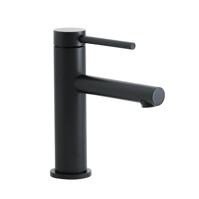 Metro Soho Thin Bathroom Faucet - Single Hole - 7" Brass/Matt Black