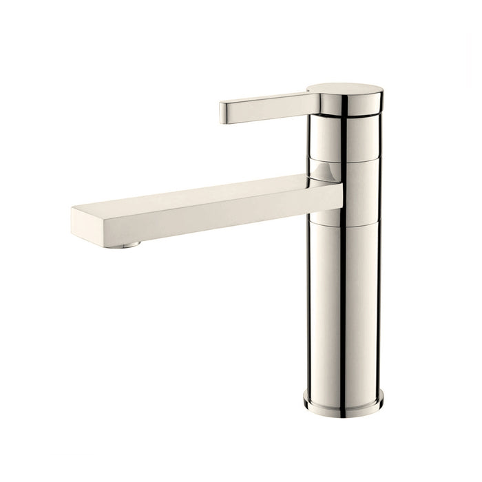 Metro Soho Bathroom Faucet - Single Hole - 8" Brass/Polished Nickel