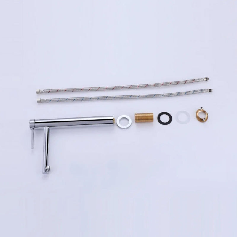 Metro Soho Thin Bathroom Faucet - Vessel - 11" Brass/Polished Chrome