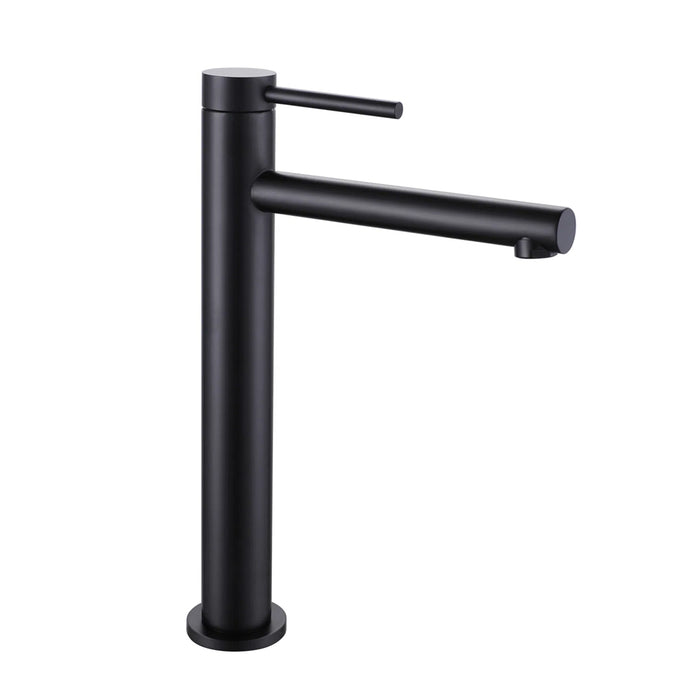 Metro Soho Thin Bathroom Faucet - Vessel - 11" Brass/Matt Black