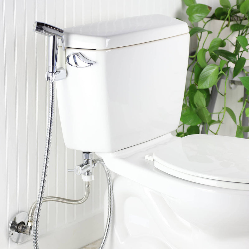 Shower Complements Bidet Hose - Free Standing - 47" Brass/Polished Chrome