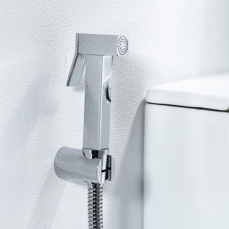 Devon Bidet Sprayer - Wall Mount - 4" Brass/Polished Chrome