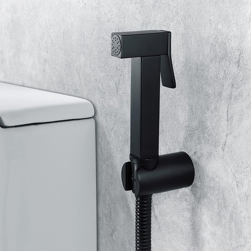 Devon Bidet Sprayer - Wall Mount - 4" Brass/Matt Black