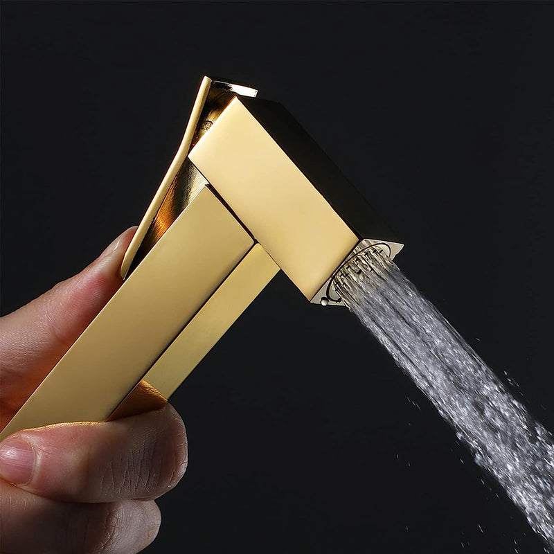 Devon Bidet Sprayer - Wall Mount - 4" Brass/Satin Brass