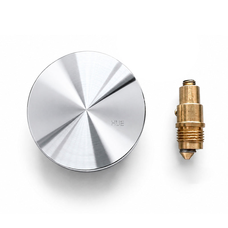 Universal Click-Clack Sink Drain Cap And Core - Drop-In - 2" Brass/Polished Chrome