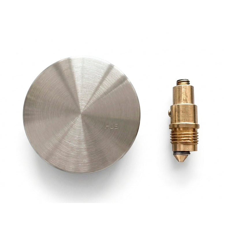 Universal Click-Clack Sink Drain Cap And Core - Drop-In - 2" Brass/Brushed Nickel
