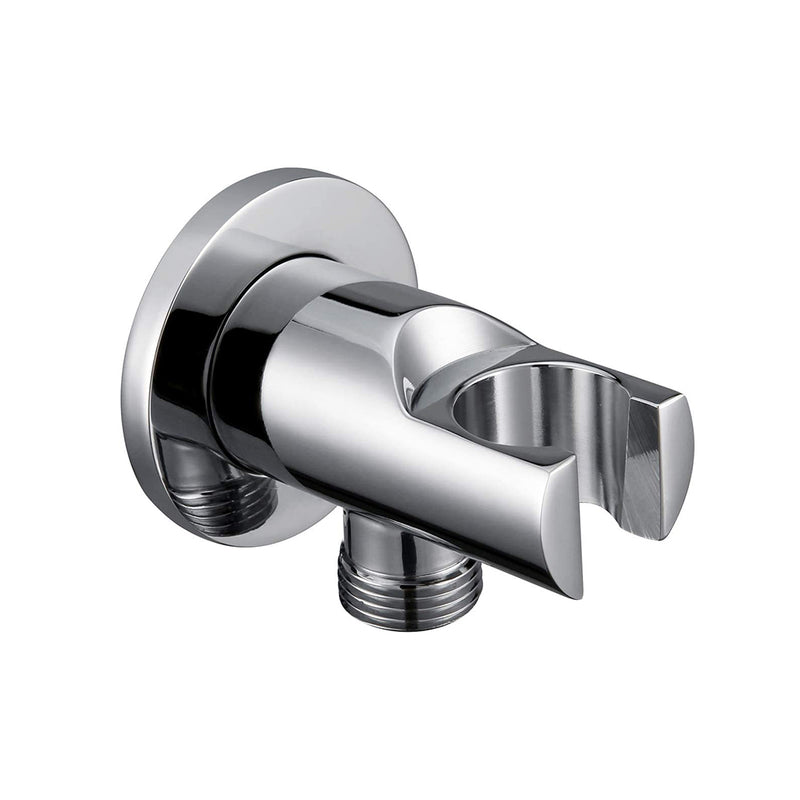 Smart Hand Shower Holder Connector - Wall Mount - 2" Brass/Polished Chrome