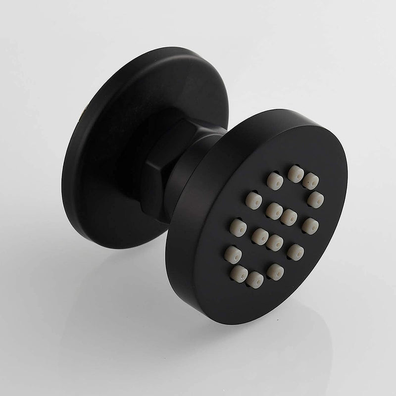 Smart Shower Jet - Wall Mount - 2" Brass/Matt Black