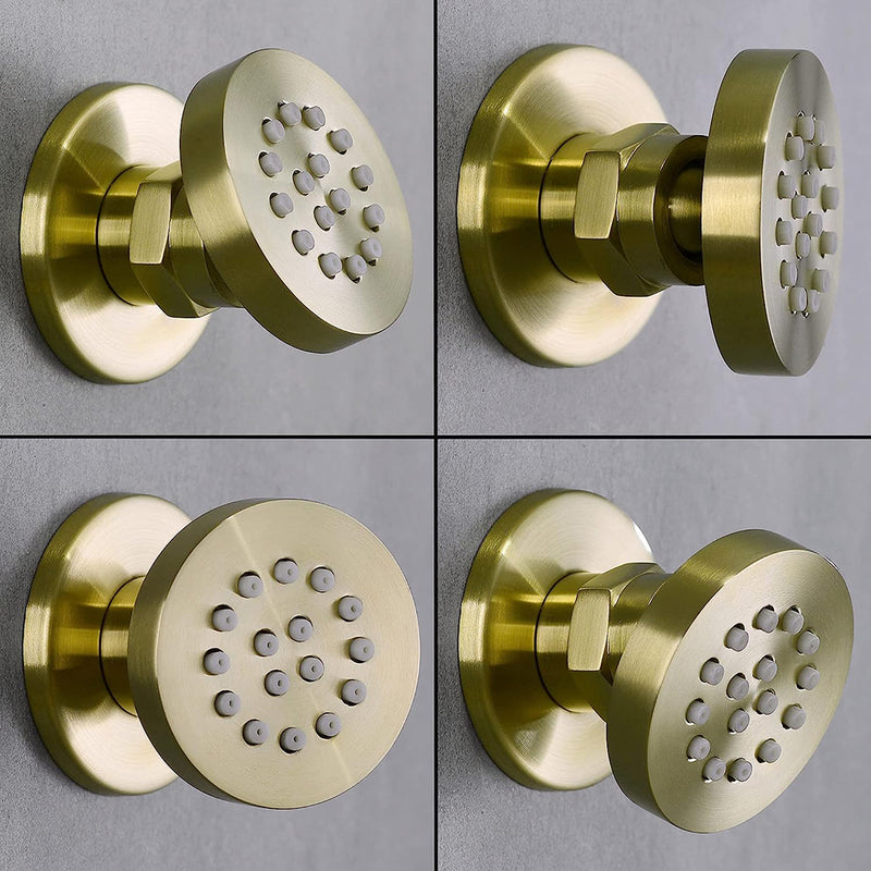 Smart Shower Jet - Wall Mount - 2" Brass/Satin Brass