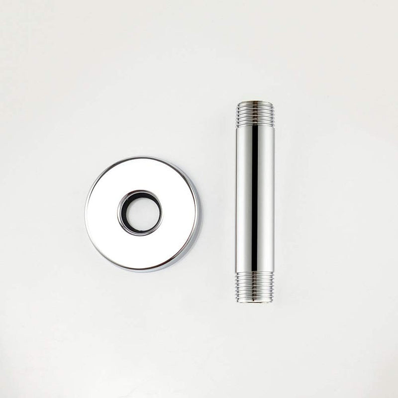 Smart Shower Arm - Ceiling Mount - 4" Brass/Polished Chrome